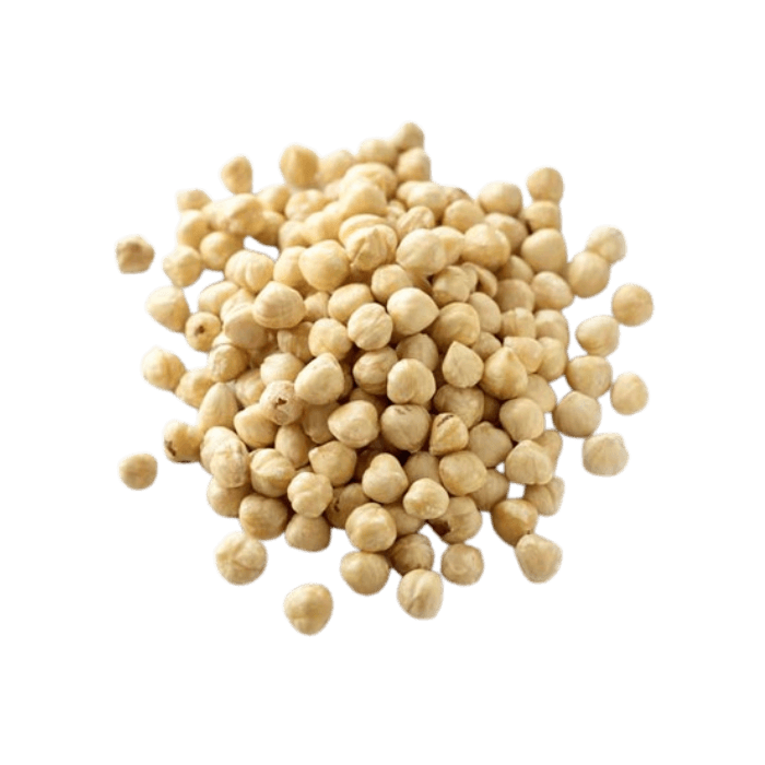 Blanched Hazelnut Kernels Georgian blanched hazelnuts are skinless, ivory-colored kernels produced through a gentle blanching process.